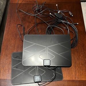 Black paper thin digital antennas - two